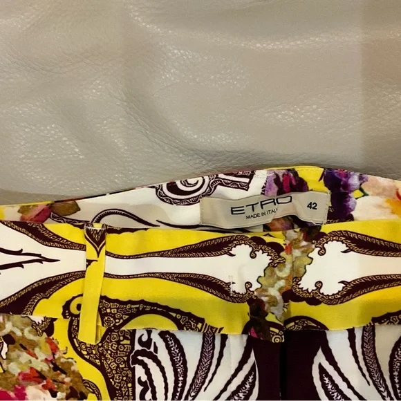 NWOT Etro Pants with Floral and Geometric Design - Picture 3 of 6